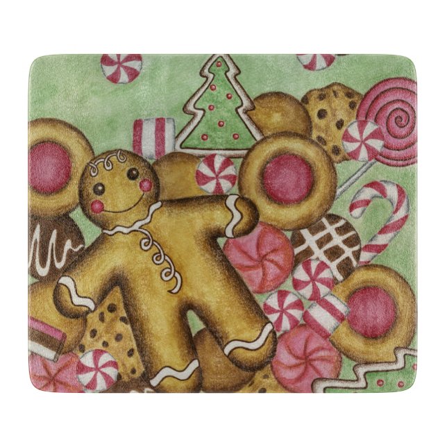 Planche à découper de cuisine Cadeau de biscuits d (Devant)