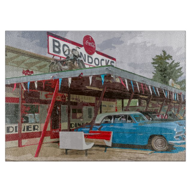 Planche à découper de cuisine de vieille voiture l (Devant)