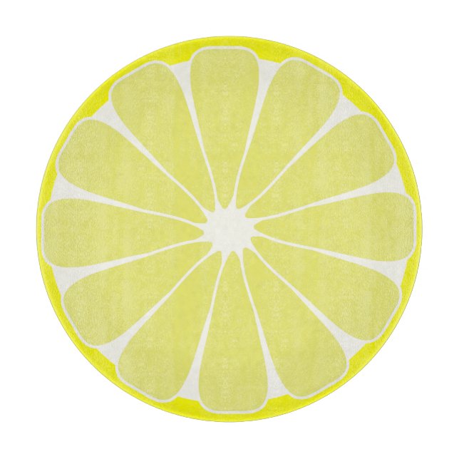 Planche à découper de cuisine Fruit Citron Rétro C (Devant)