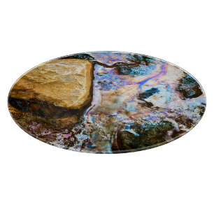 planche à découper d'eau douce de nature abstraite