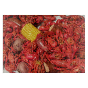 Planche à découper d'ébullition d'écrevisses