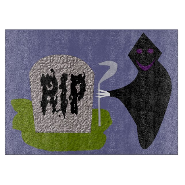 Planche À Découper Décès dans le cimetière HalloweenPanneau de découp (Devant)