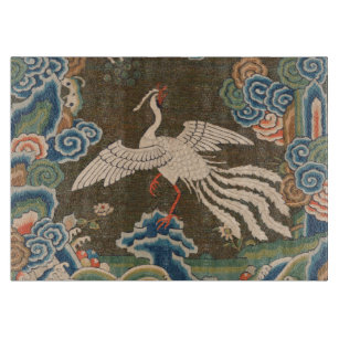 Planche À Découper Décor d'antiquité chinois d'oiseaux