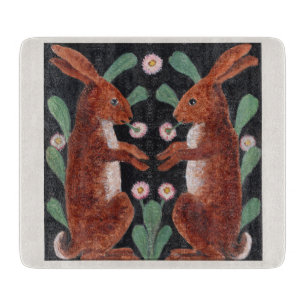 Planche À Découper Décor de fleurs de printemps au style antique de l
