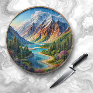 Planche À Découper Décor naturel du paysage / Paysage marin / Paysage