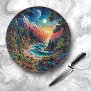 Planche À Découper Décor naturel du paysage / Paysage marin / Paysage