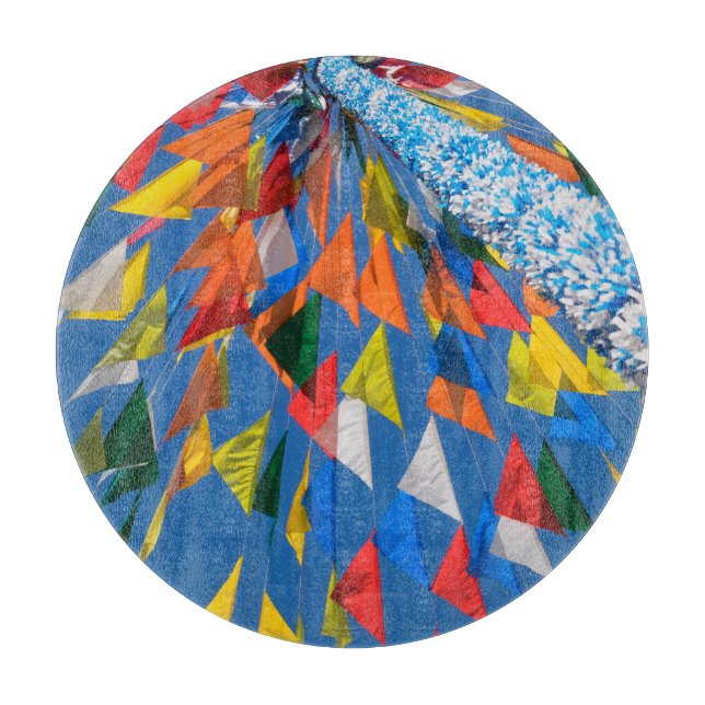 Planche À Découper Décoration de drapeau triangulaire (Devant)