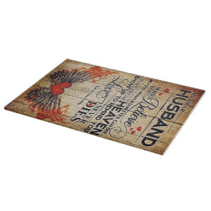 Planche À Découper Décoration de famille, cadeau à mon mari