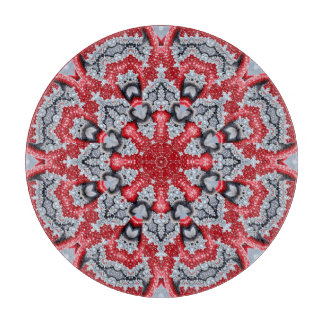 Planche à découper décorative rouge