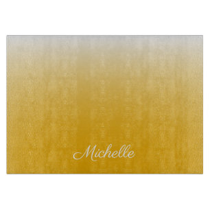 Planche À Découper dégradé personnalisé ombre jaune