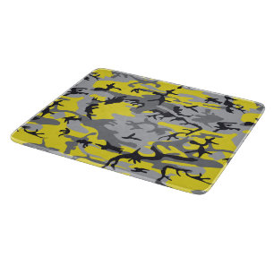 Planche À Découper Déguisement camouflage jaune et gris, Militaire, A