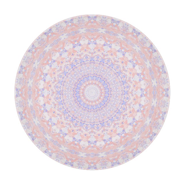 Planche À Découper Délicieuse Mandala Abstraite Pastel (Devant)