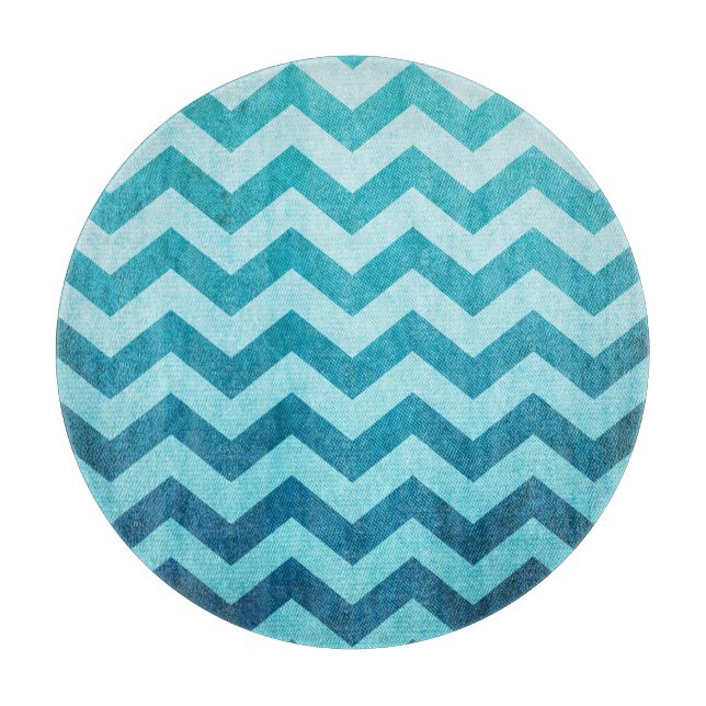 Planche À Découper Denim Chevron par Shirley Taylor (Devant)