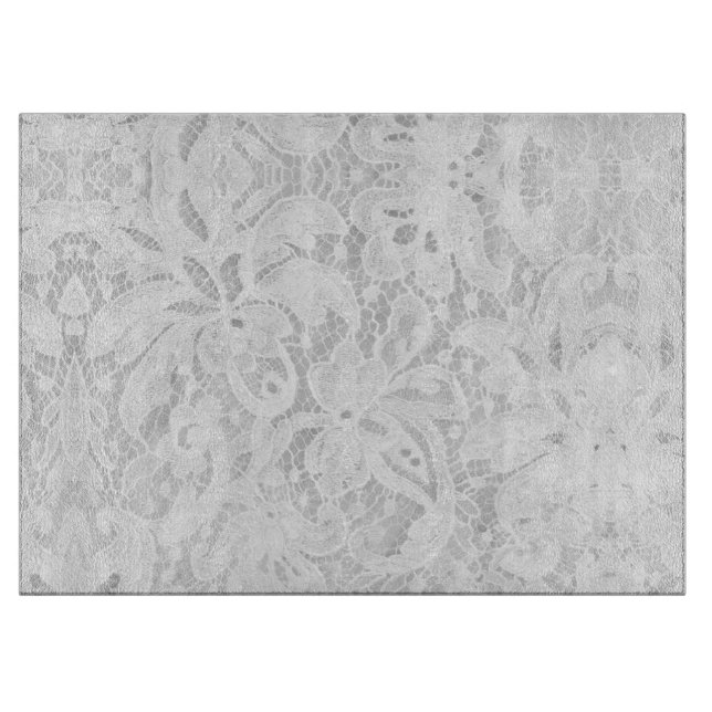 Planche À Découper Dentelle blanche tombante (Devant)