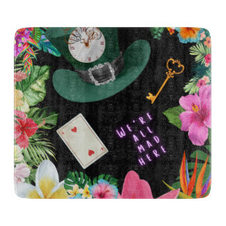 Planche À Découper Descendre le trou de lapin en verre de coupe