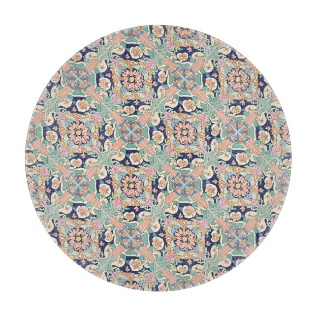 Planche À Découper Design de carreaux colorés (Devant)