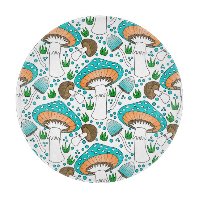 Planche À Découper Design de champignons moderne (Devant)