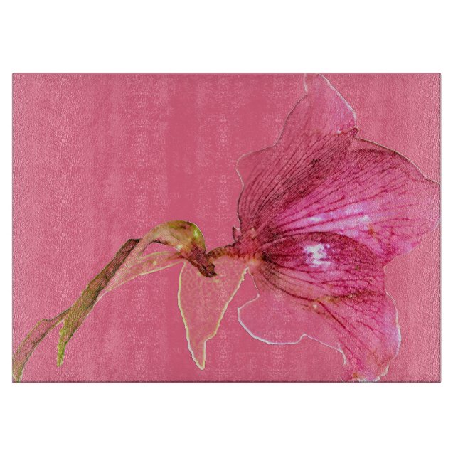 Planche À Découper Design de fleurs élégant (Devant)