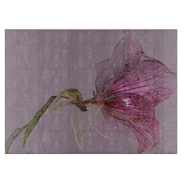 Planche À Découper Design de fleurs élégant (Devant)