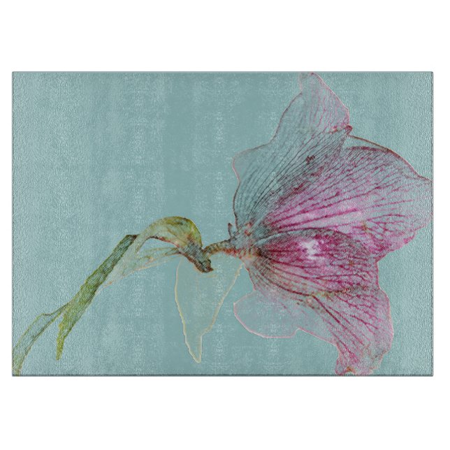 Planche À Découper Design de fleurs élégant (Devant)