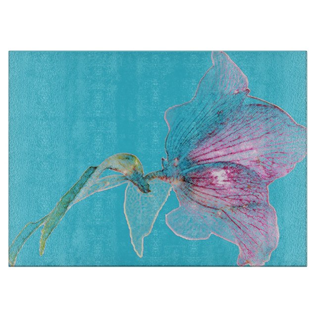 Planche À Découper Design de fleurs élégant (Devant)