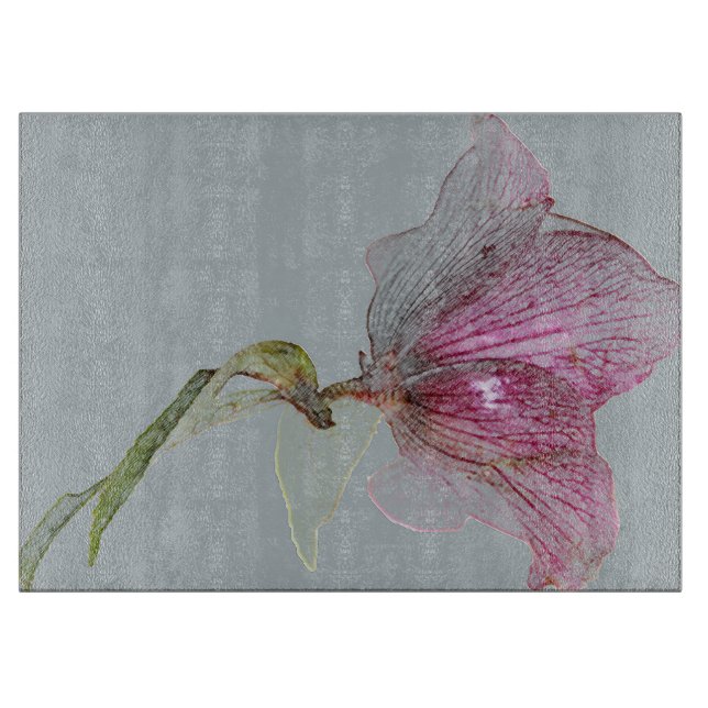 Planche À Découper Design de fleurs élégant (Devant)