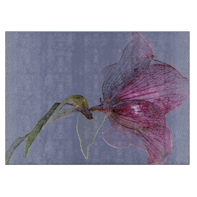 Planche À Découper Design de fleurs élégant (Devant)