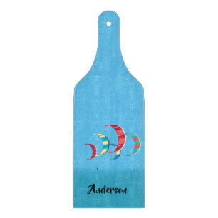 Planche À Découper Design de Kiteboard bleu