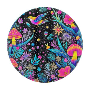 Planche À Découper Design de rêve de nuit de la Forêt Magique de Neon