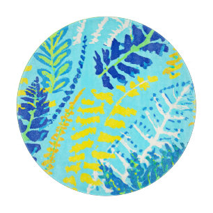 Planche À Découper Design floral dynamique