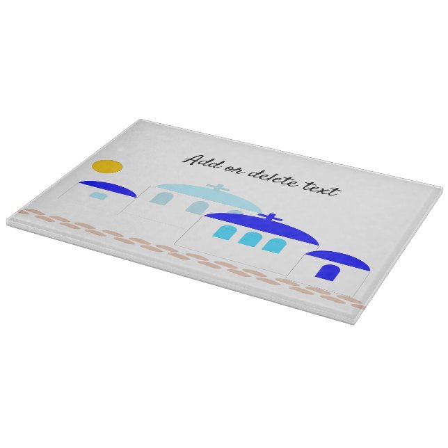 Planche À Découper Design grec Ajouter un texte (Coin)