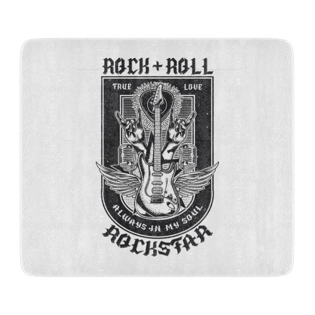 Planche À Découper Design Guitar Rock (Devant)