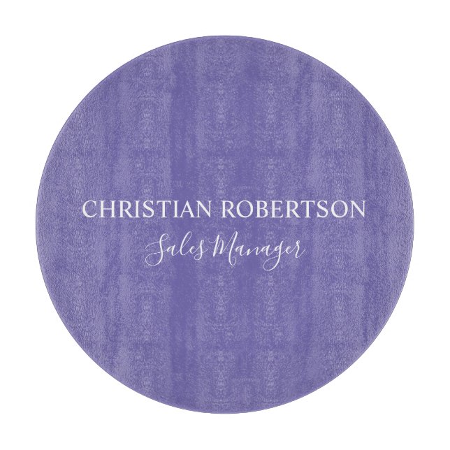 Planche À Découper Design professionnel chic Périwinkle couleur moder (Devant)