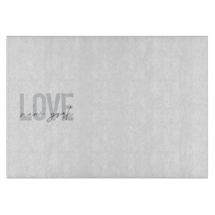 Planche À Découper Design simple, moderne, urbain et cool de Love New