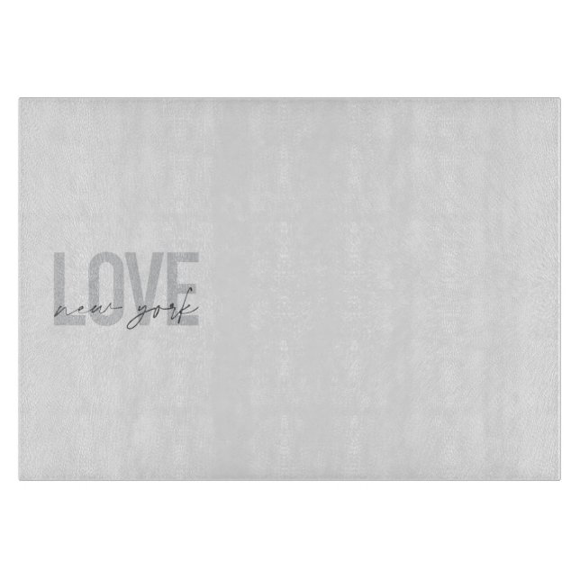 Planche À Découper Design simple, moderne, urbain et cool de Love New (Devant)