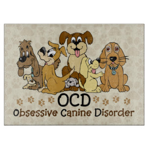 Planche À Découper Désordre canin obsédant d'OCD