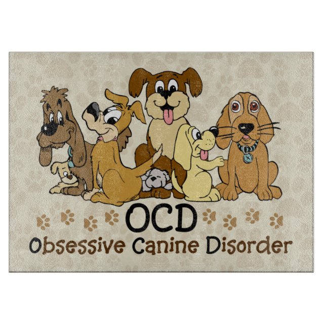 Planche À Découper Désordre canin obsédant d'OCD (Devant)