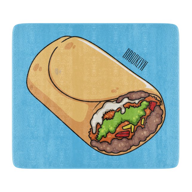 Planche À Découper dessin animé de Burrito (Devant)