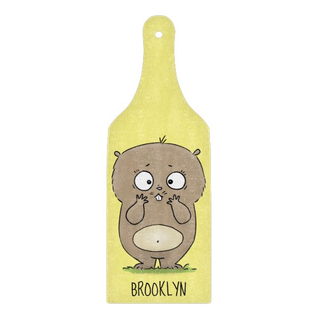 Planche À Découper Dessin d'adorable hamster (Devant)