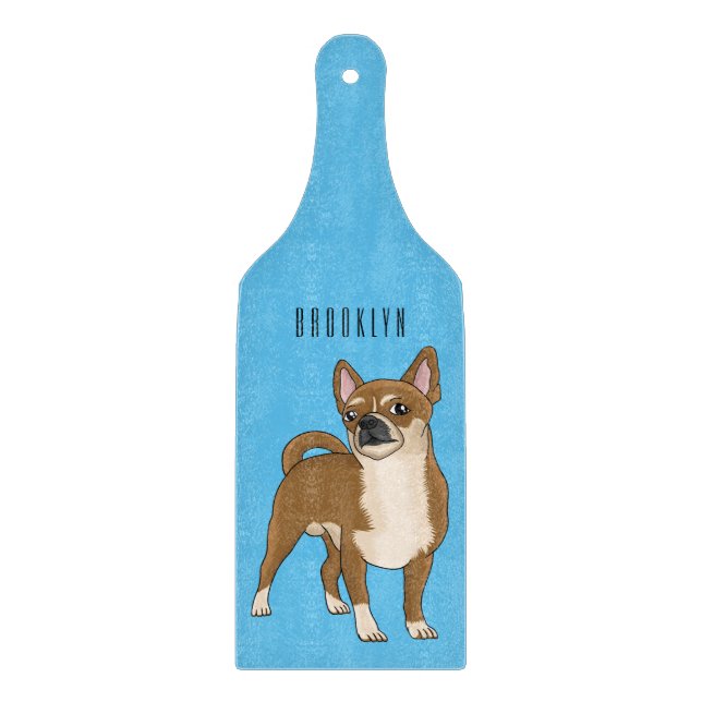 Planche À Découper Dessin de Chihuahua pour chien (Devant)