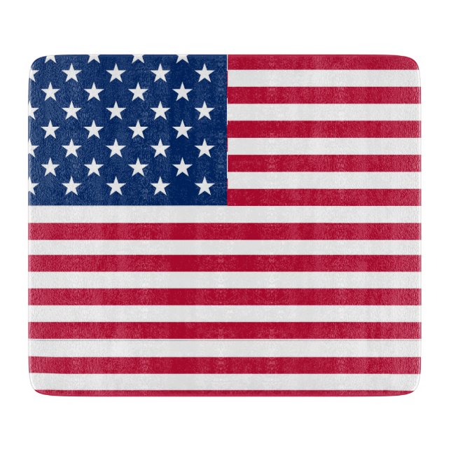 Planche À Découper Dessin de fierté du drapeau américain USA (Devant)
