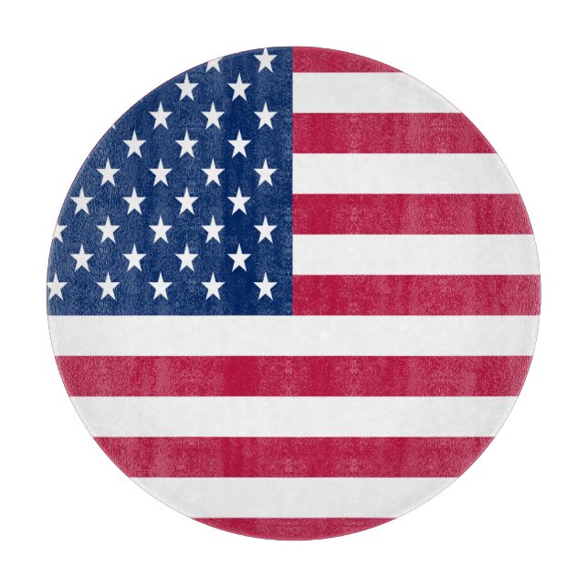 Planche À Découper Dessin de fierté du drapeau américain USA (Devant)