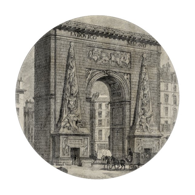 Planche À Découper Dessin du monument de la Porte Saint-Denis (Devant)
