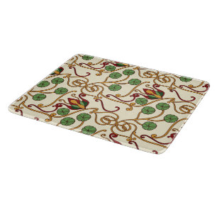 Planche À Découper dessin floral inspiré de l'Art nouveau