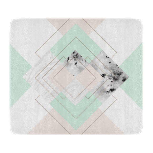 Planche À Découper Dessin géométrique de style moderne (Devant)