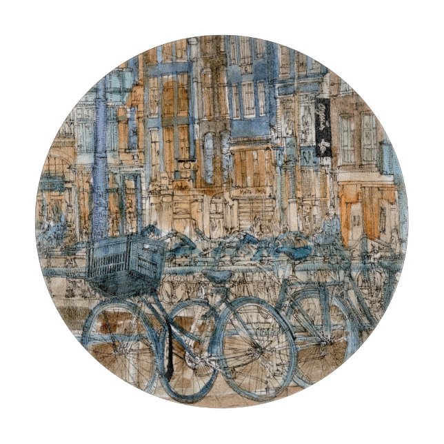 Planche À Découper Destinations | Aquarelle New York City View (Devant)