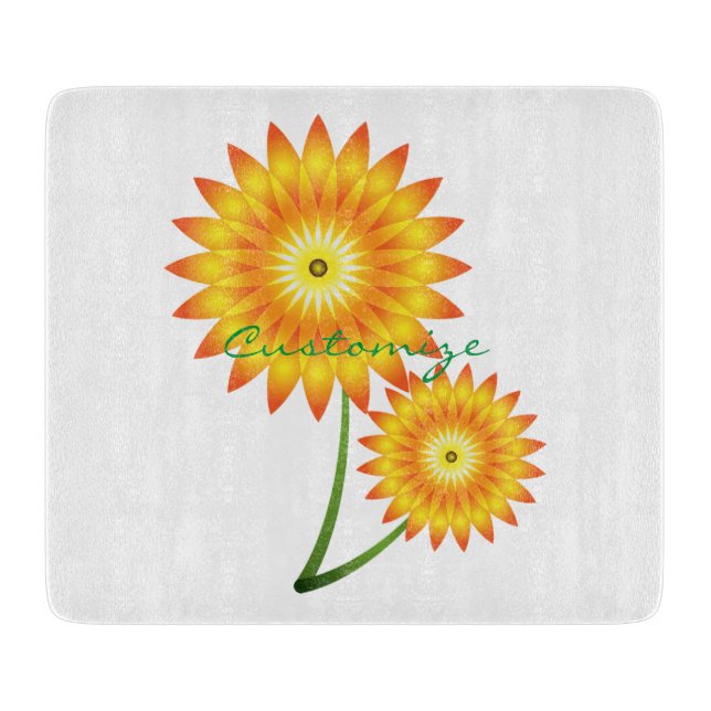 Planche À Découper Deux Plantes de tournesol Thunder_Cove (Devant)