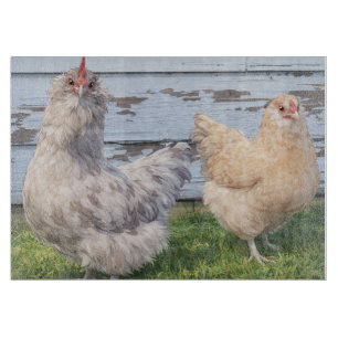 Planche à découper Deux Poules Style Maison de Fer