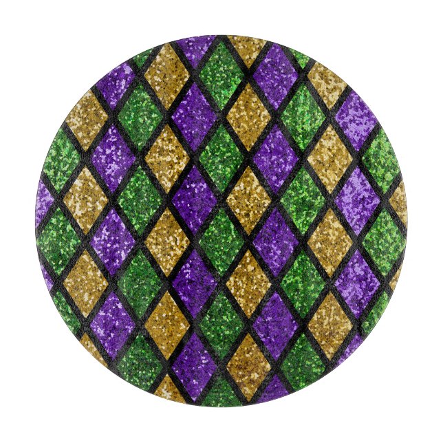 Planche À Découper Diamants de paillettes scintillants, arrière - pla (Devant)