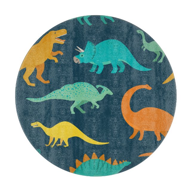 Planche À Découper Dinosaur Adventure : Papier peint de la crèche pou (Devant)
